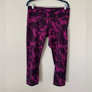 Lululemon Wunder Under Crop II - Breeze Regla Plum Black